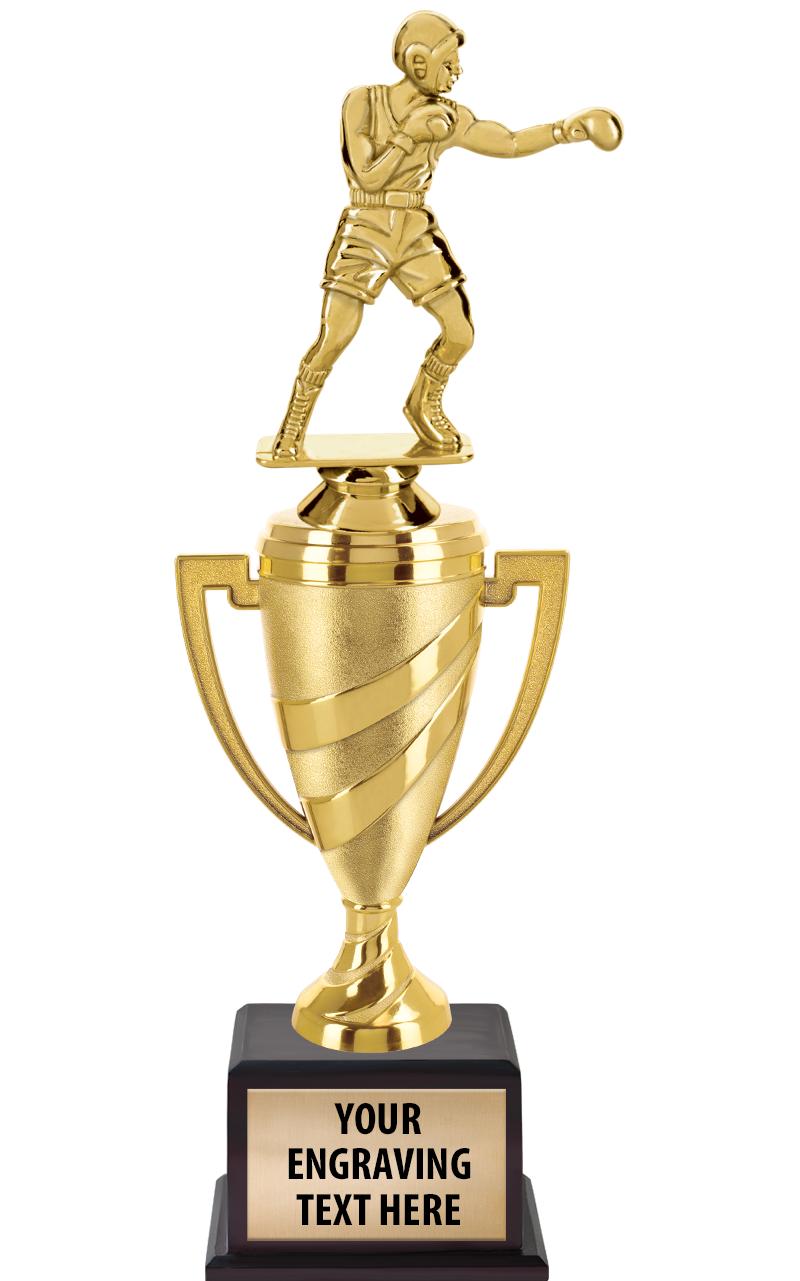 13"SWIRL CUP WOOD BS W FIG TRP