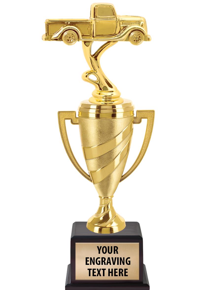 13"SWIRL CUP WOOD BS W FIG TRP