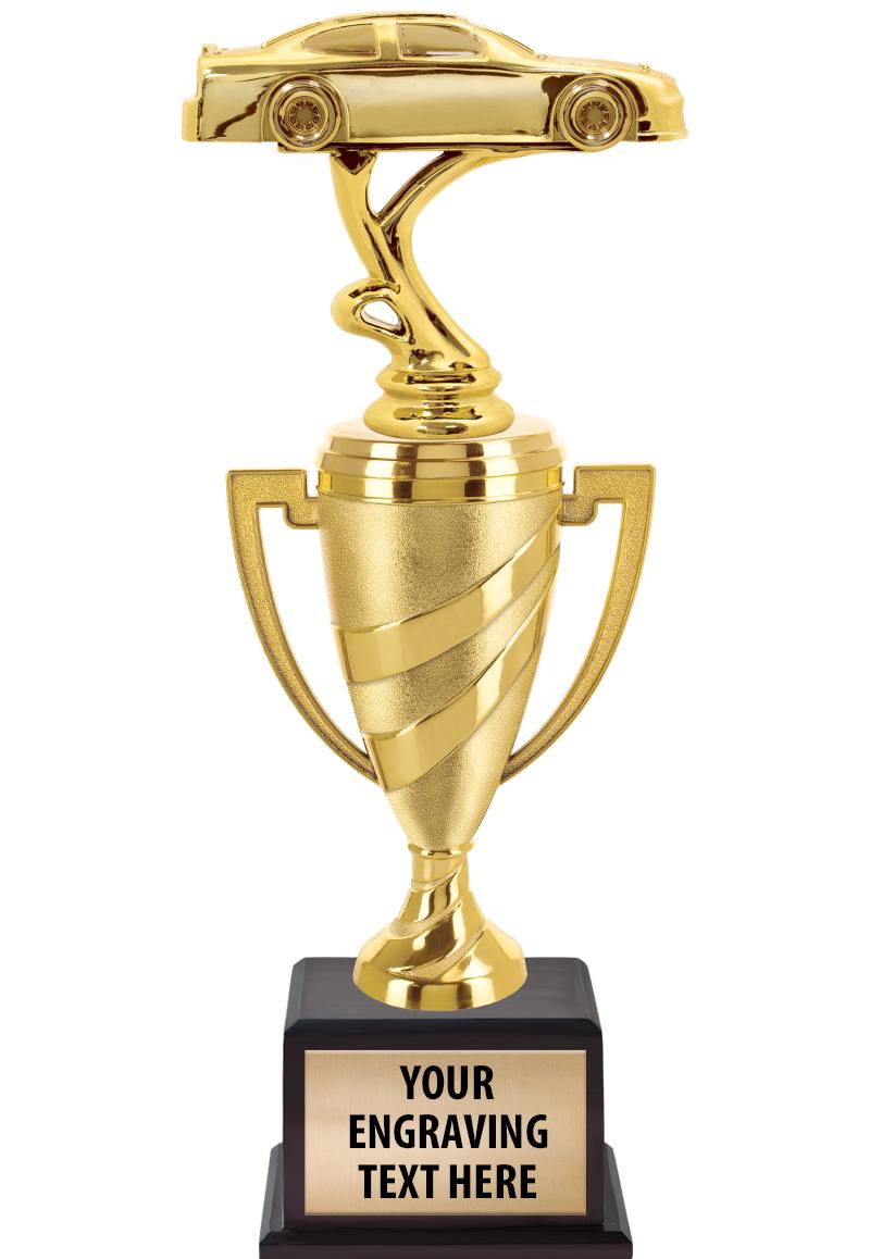 13"SWIRL CUP WOOD BS W FIG TRP