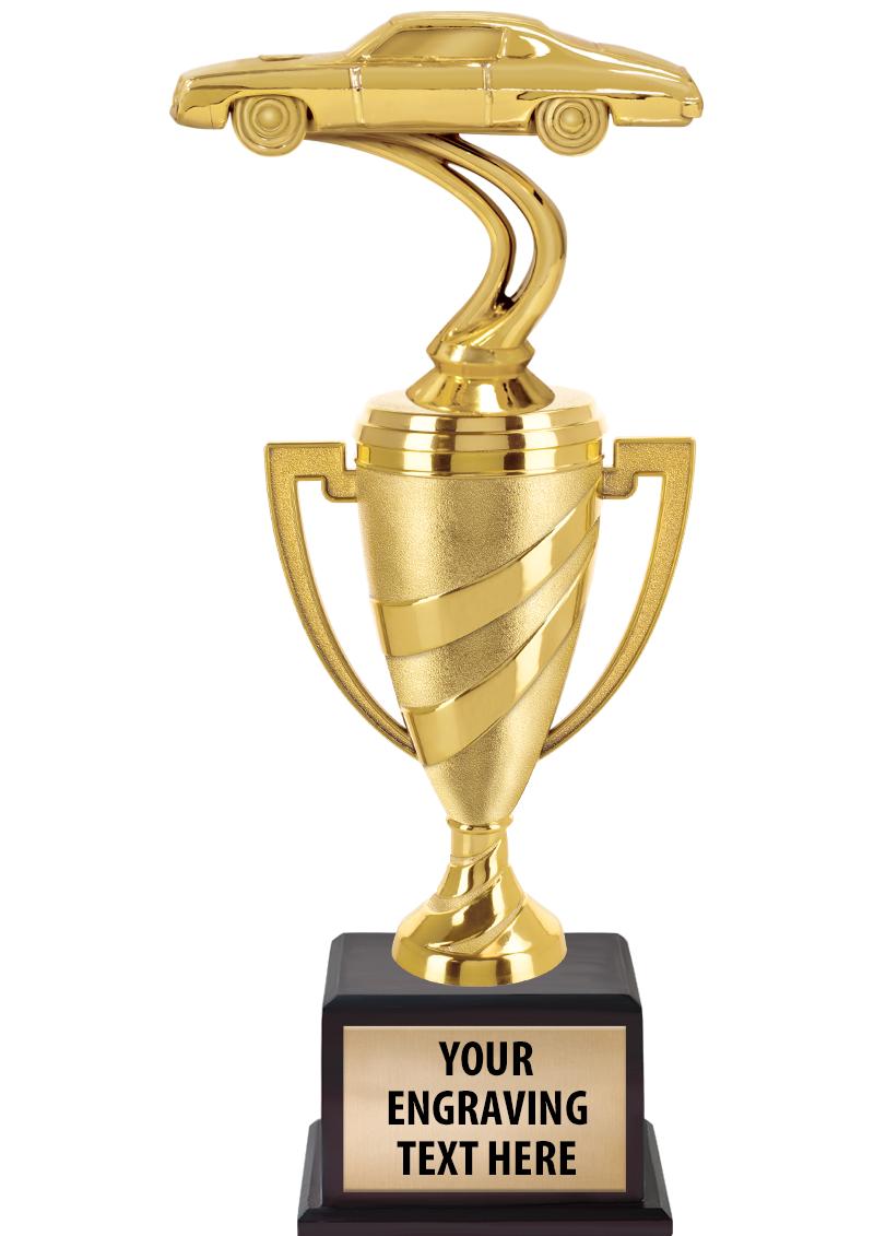 13"SWIRL CUP WOOD BS W FIG TRP