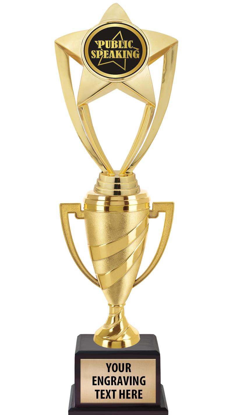 13"SWIRL CUP WOOD BS W FIG TRP