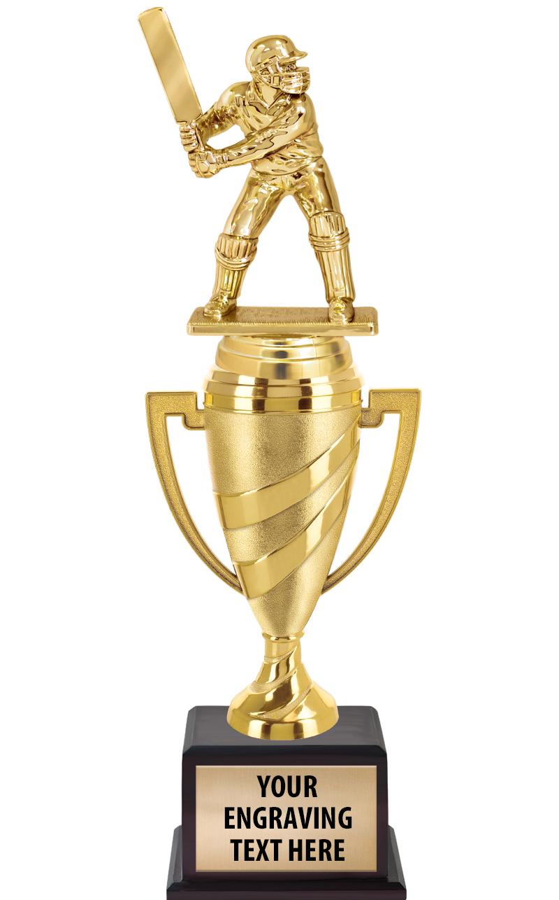 13"SWIRL CUP WOOD BS W FIG TRP