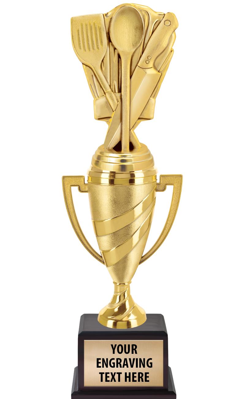 13"SWIRL CUP WOOD BS W FIG TRP