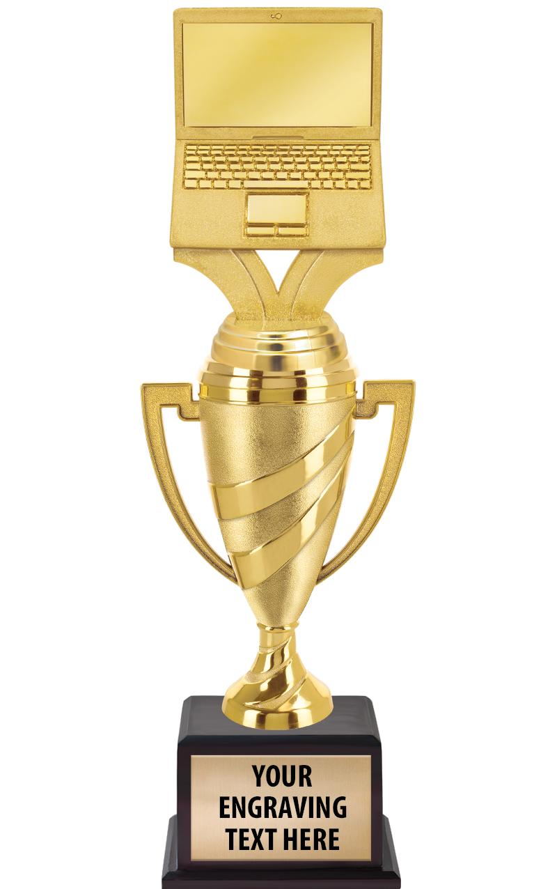 13"SWIRL CUP WOOD BS W FIG TRP