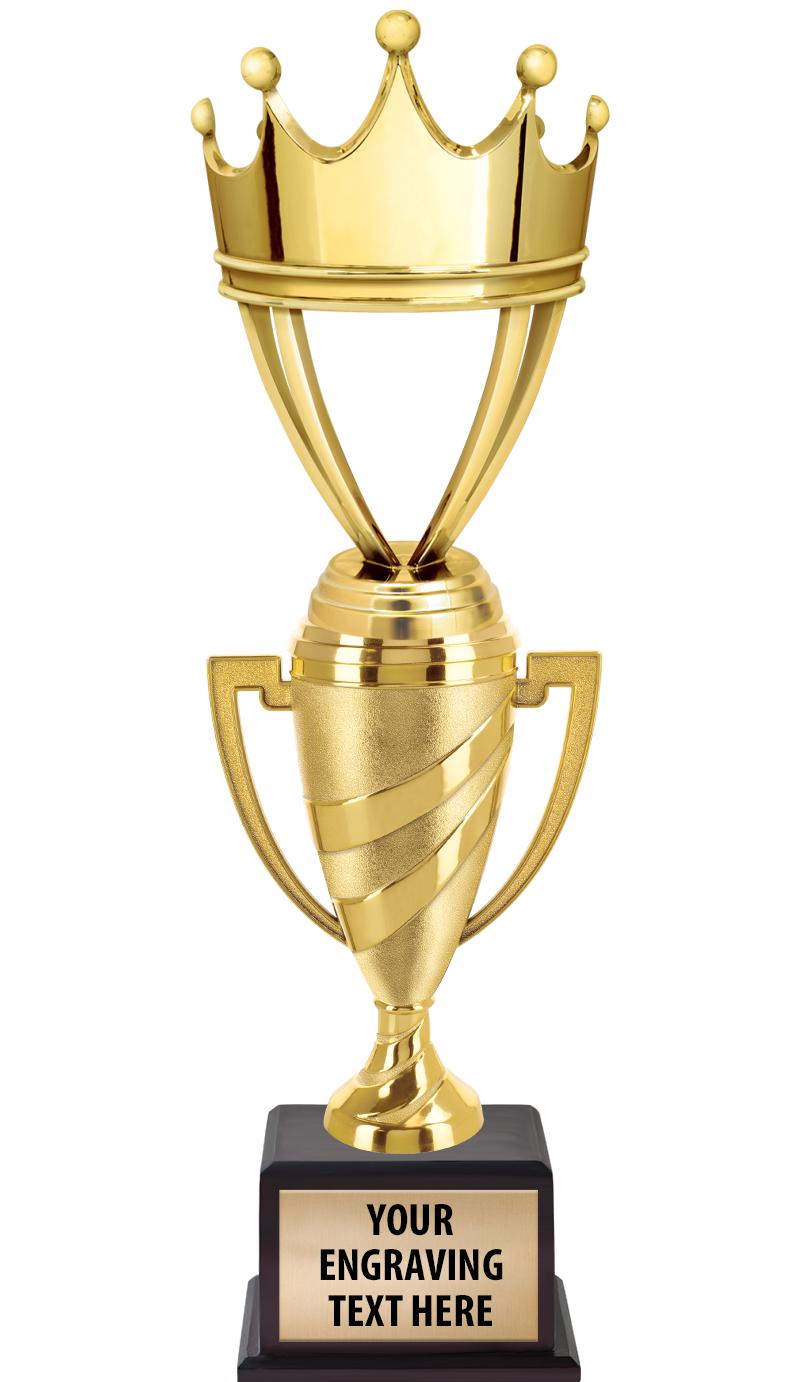 13"SWIRL CUP WOOD BS W FIG TRP