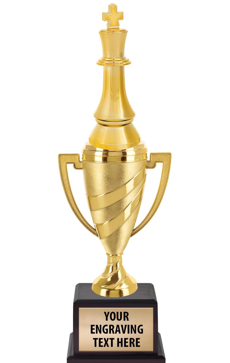 13"SWIRL CUP WOOD BS W FIG TRP