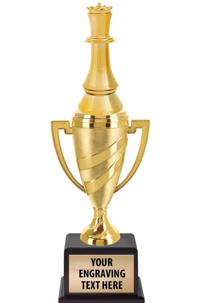 13"SWIRL CUP WOOD BS W FIG TRP