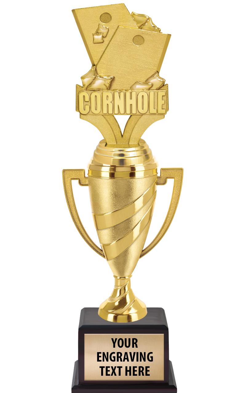 13"SWIRL CUP WOOD BS W FIG TRP