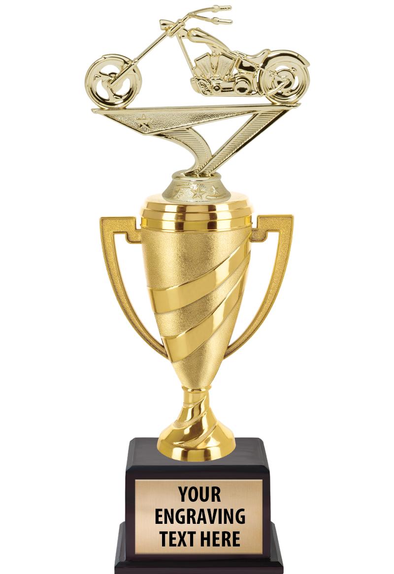 13"SWIRL CUP WOOD BS W FIG TRP