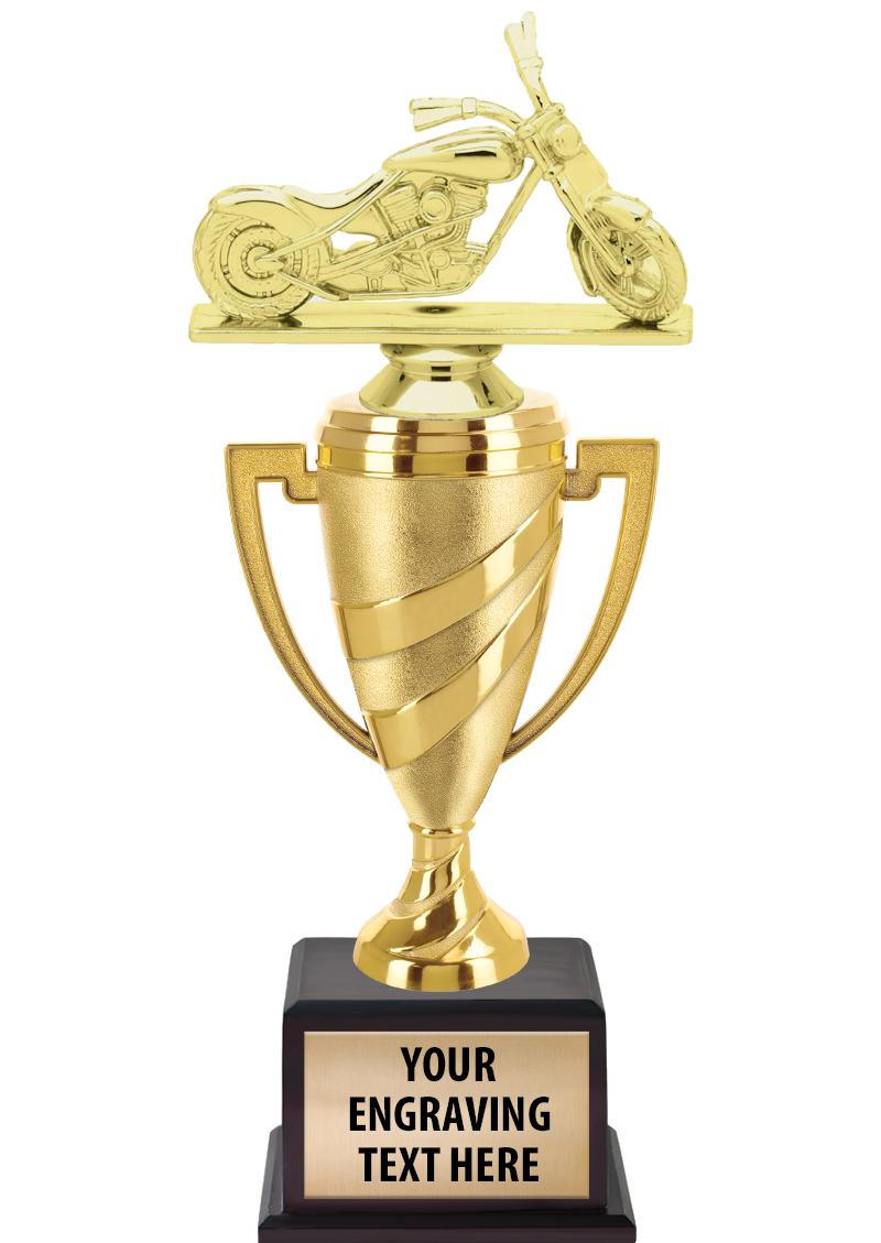 13"SWIRL CUP WOOD BS W FIG TRP