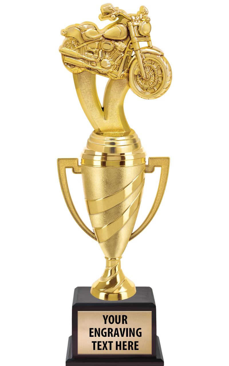 13"SWIRL CUP WOOD BS W FIG TRP