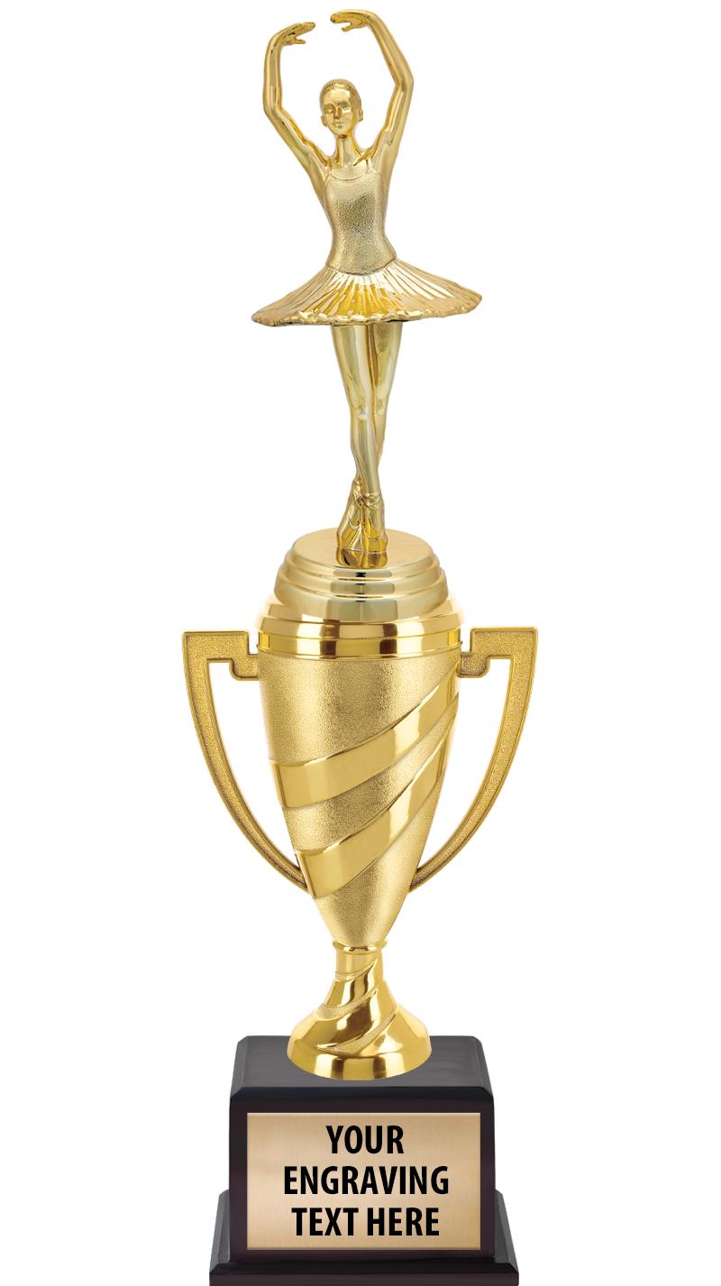 13"SWIRL CUP WOOD BS W FIG TRP