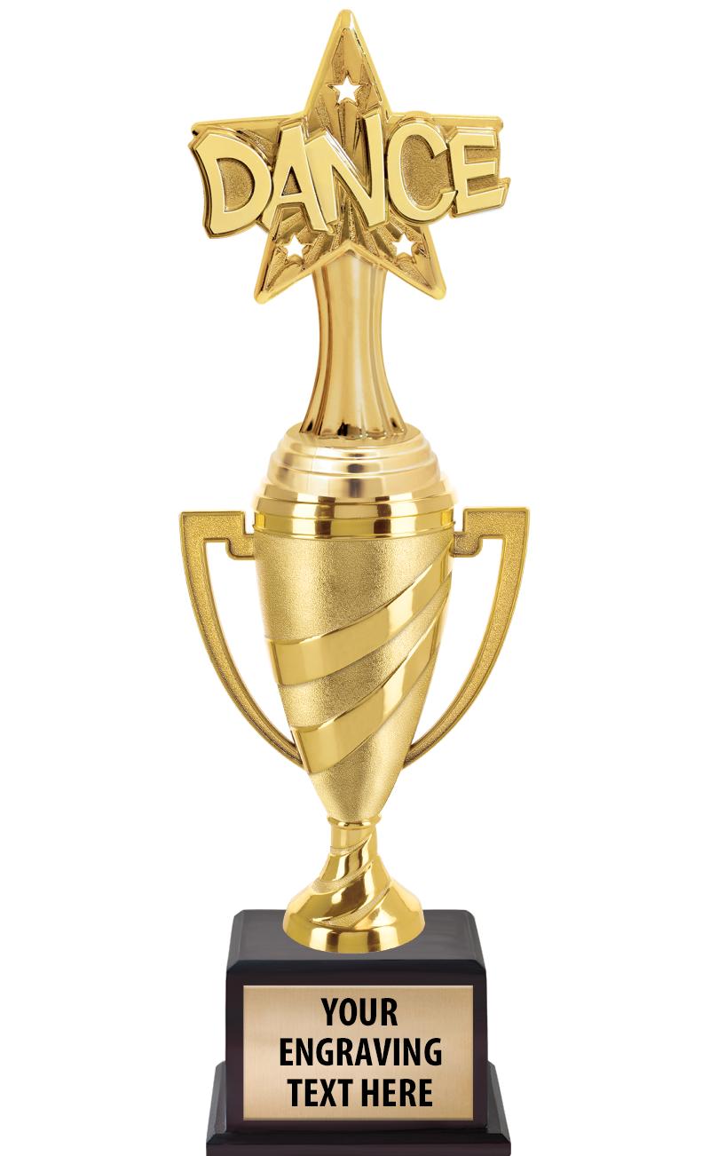 13"SWIRL CUP WOOD BS W FIG TRP