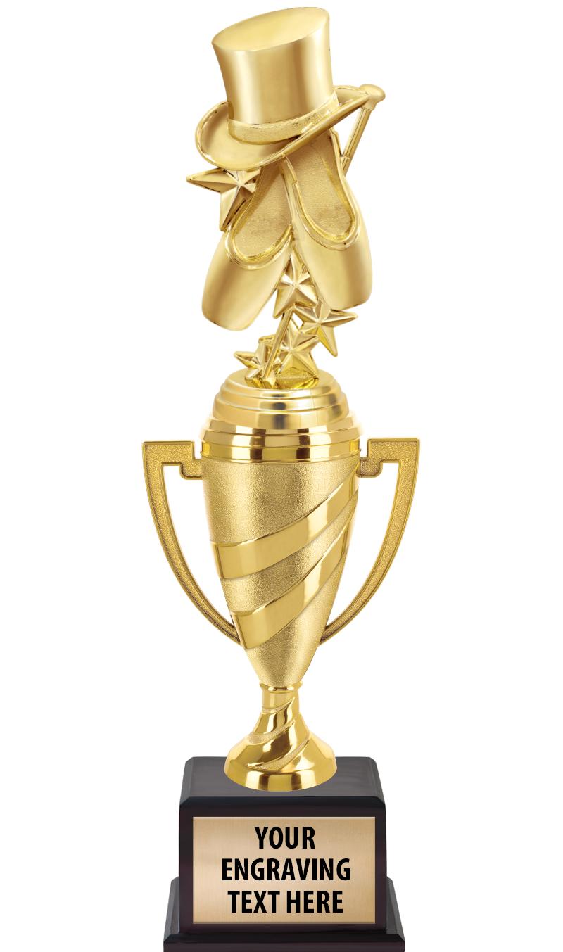 13"SWIRL CUP WOOD BS W FIG TRP