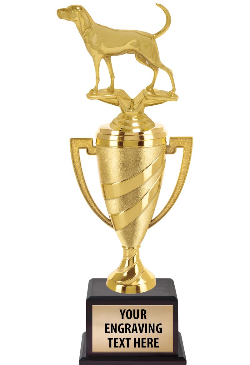 13"SWIRL CUP WOOD BS W FIG TRP