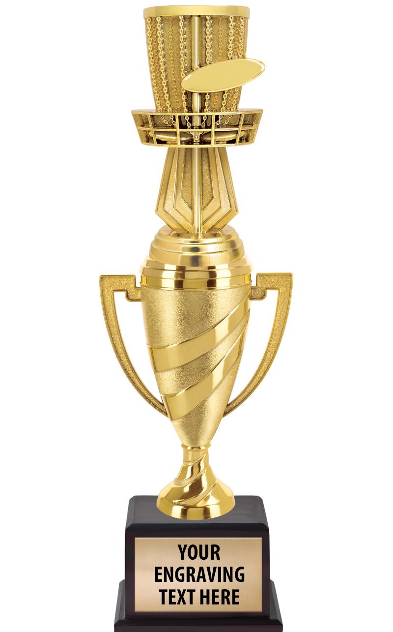 13"SWIRL CUP WOOD BS W FIG TRP