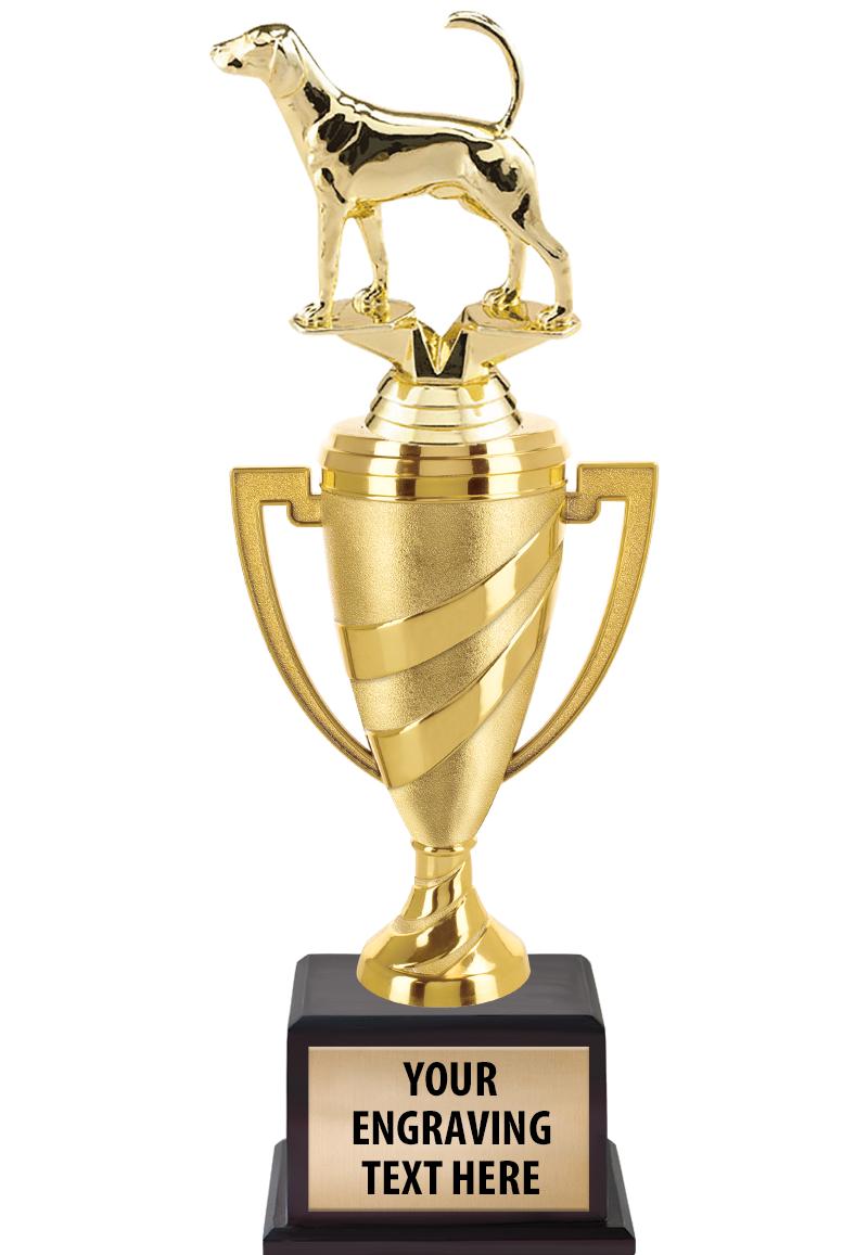 13"SWIRL CUP WOOD BS W FIG TRP