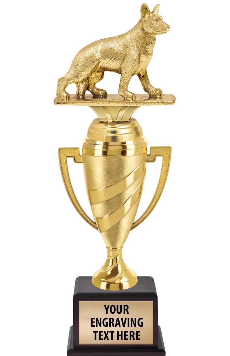 13"SWIRL CUP WOOD BS W FIG TRP