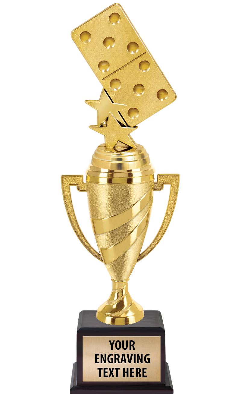 13"SWIRL CUP WOOD BS W FIG TRP