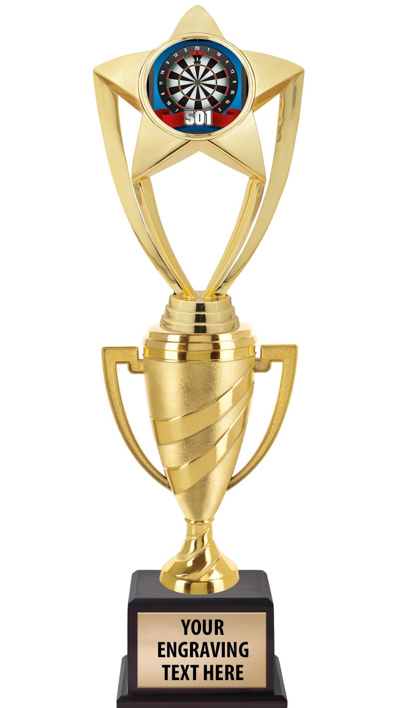 13"SWIRL CUP WOOD BS W FIG TRP