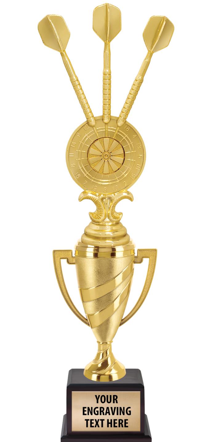 13"SWIRL CUP WOOD BS W FIG TRP