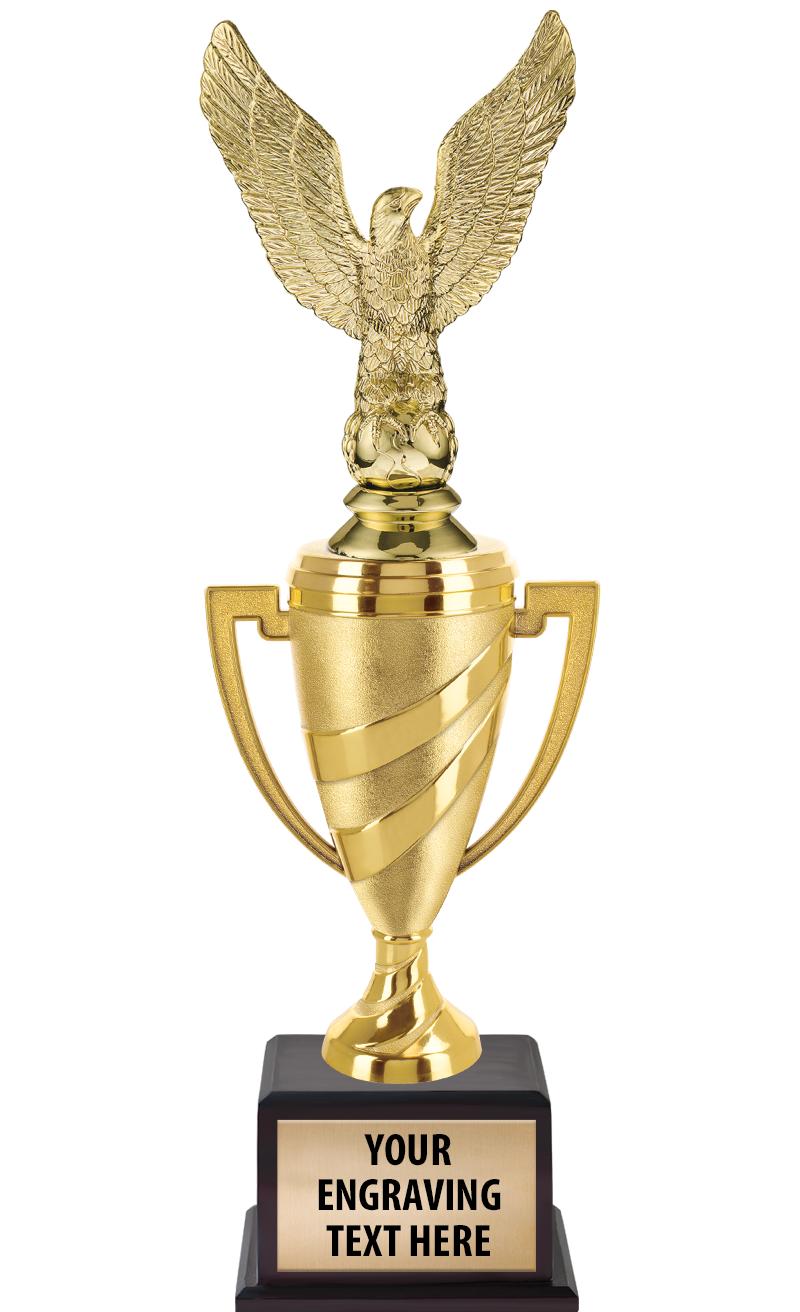 13"SWIRL CUP WOOD BS W FIG TRP