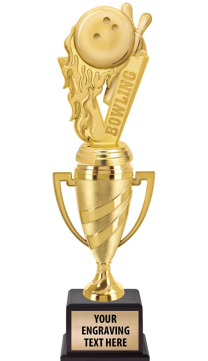 13"SWIRL CUP WOOD BS W FIG TRP