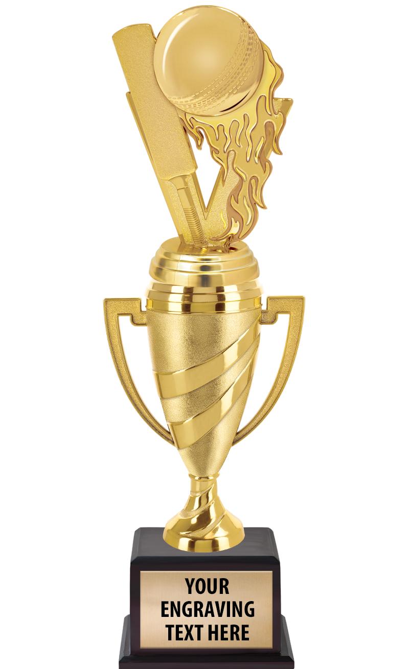 13"SWIRL CUP WOOD BS W FIG TRP