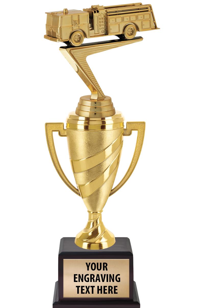 13"SWIRL CUP WOOD BS W FIG TRP