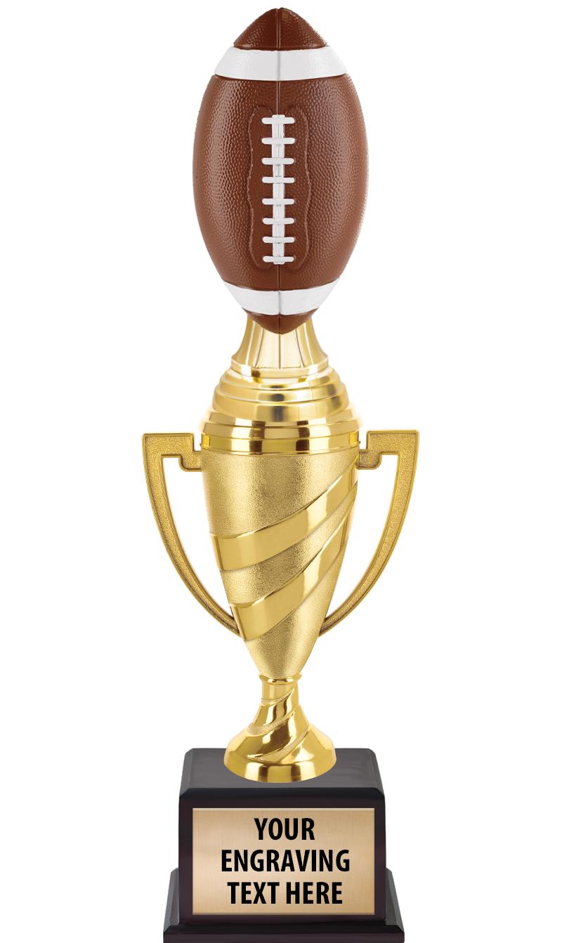 13"SWIRL CUP WOOD BS W FIG TRP