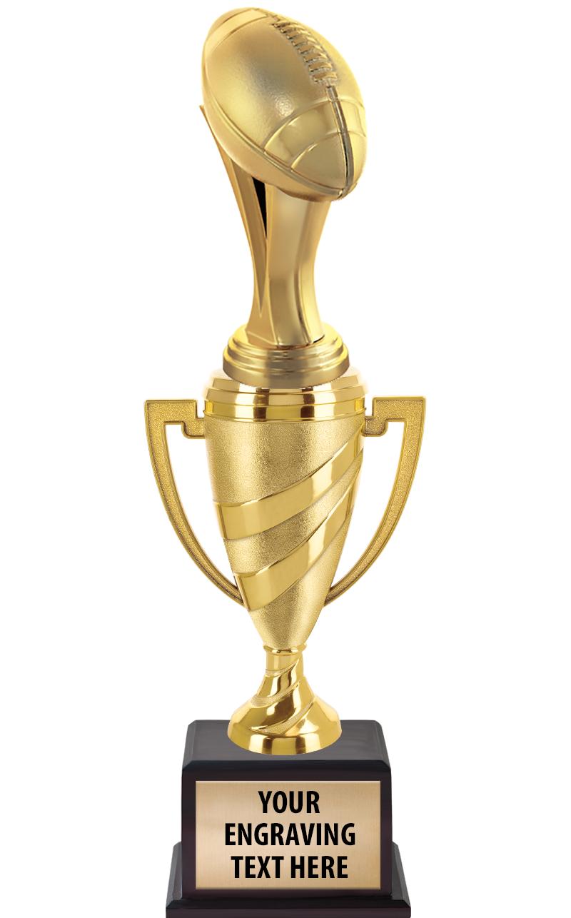 13"SWIRL CUP WOOD BS W FIG TRP