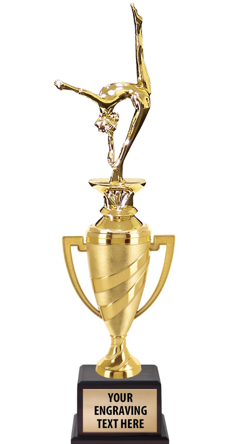 13"SWIRL CUP WOOD BS W FIG TRP