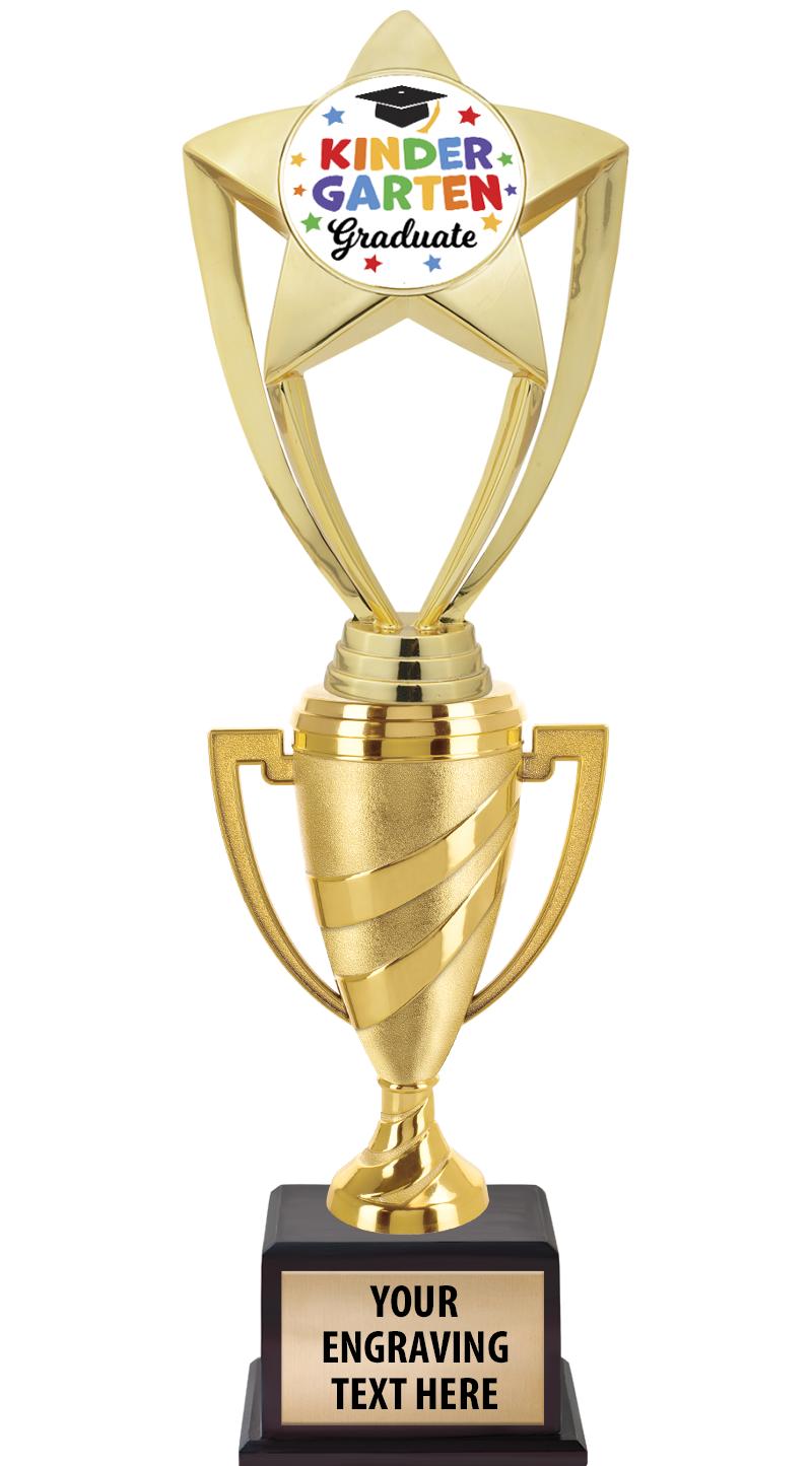 13"SWIRL CUP WOOD BS W FIG TRP