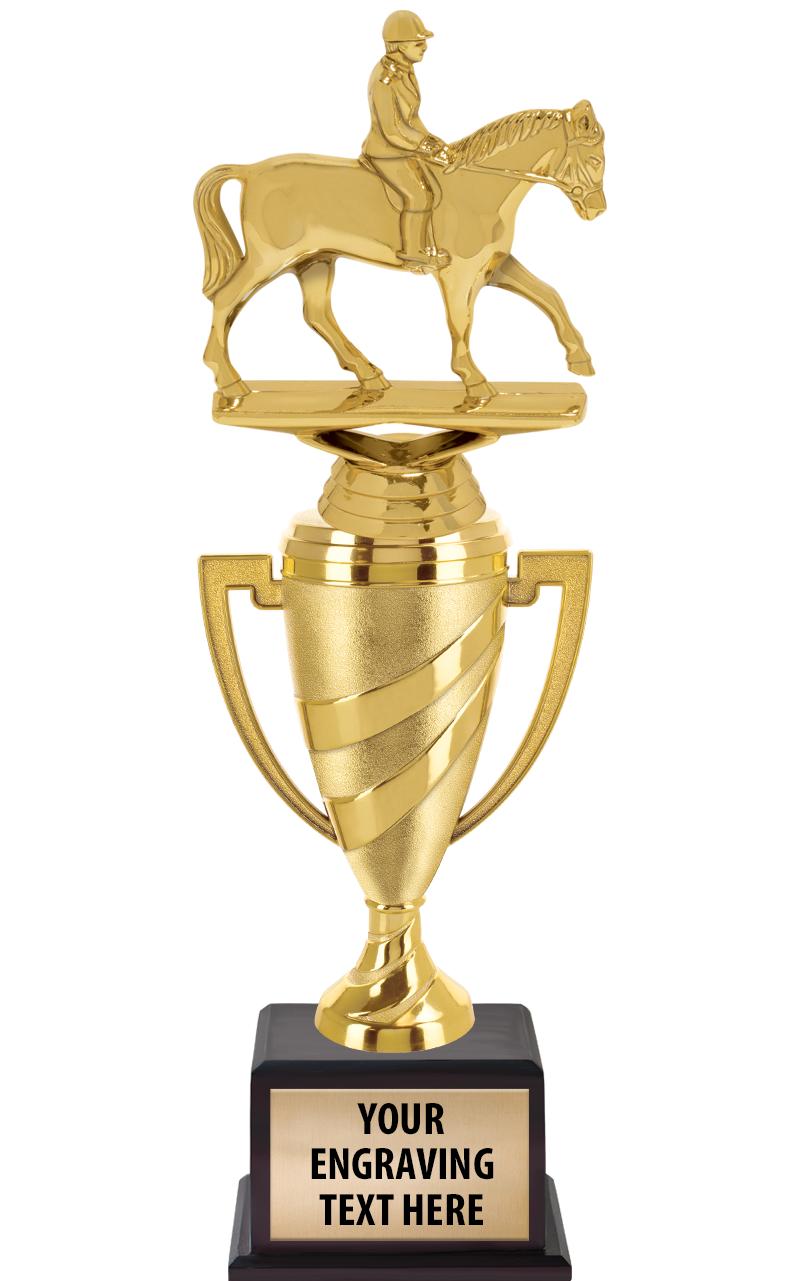 13"SWIRL CUP WOOD BS W FIG TRP