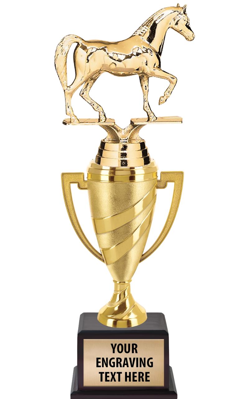 13"SWIRL CUP WOOD BS W FIG TRP