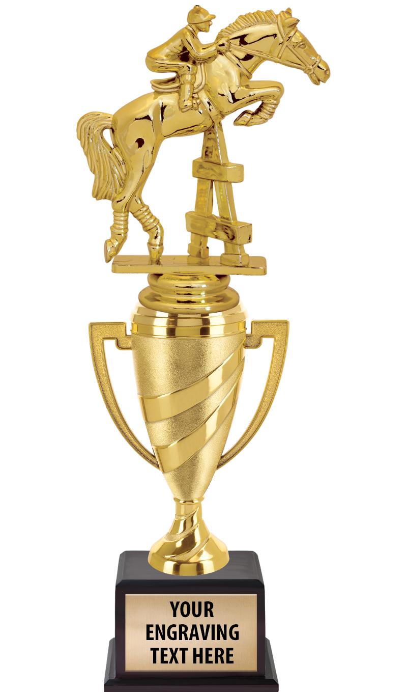 13"SWIRL CUP WOOD BS W FIG TRP