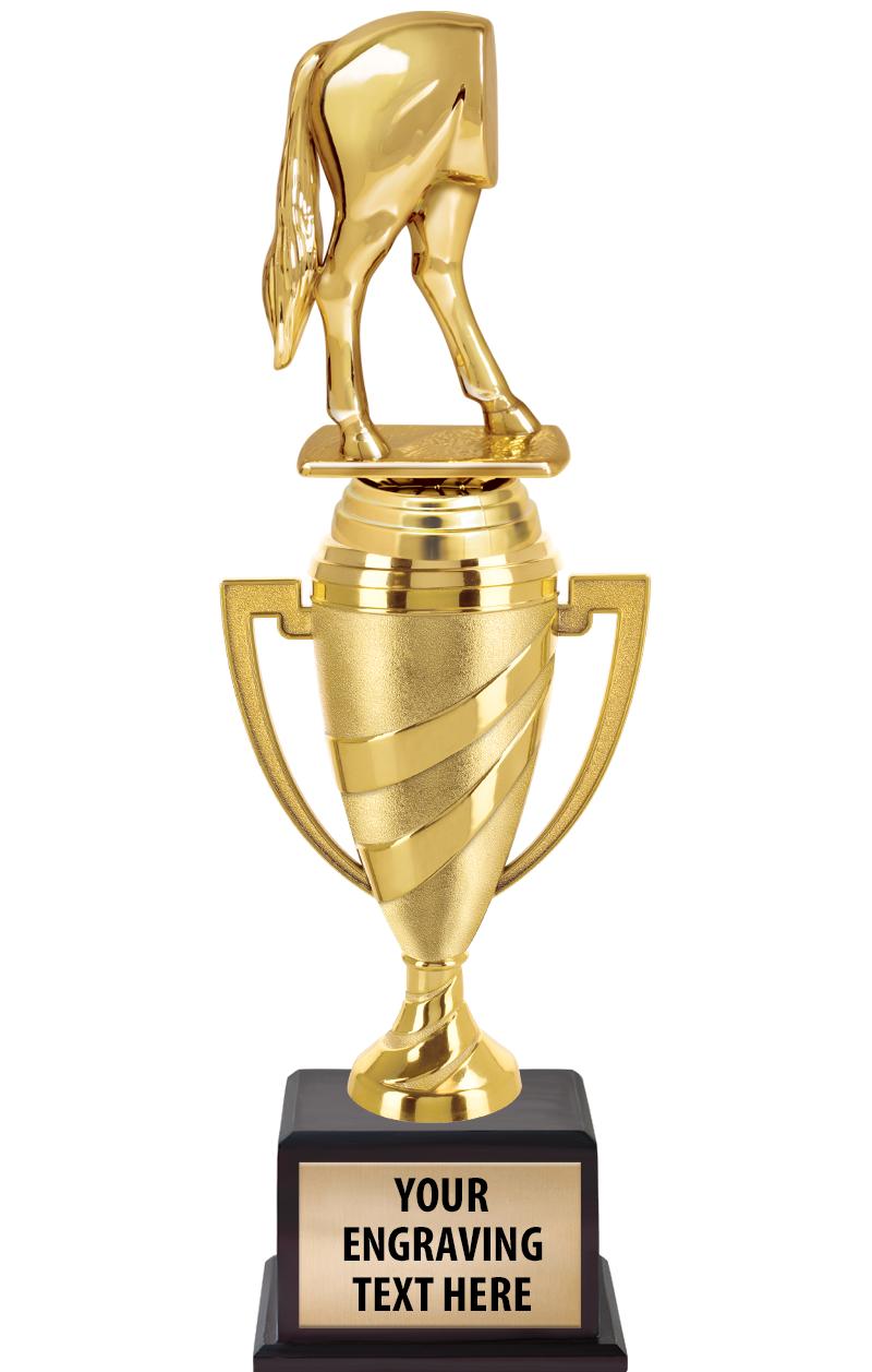 13"SWIRL CUP WOOD BS W FIG TRP