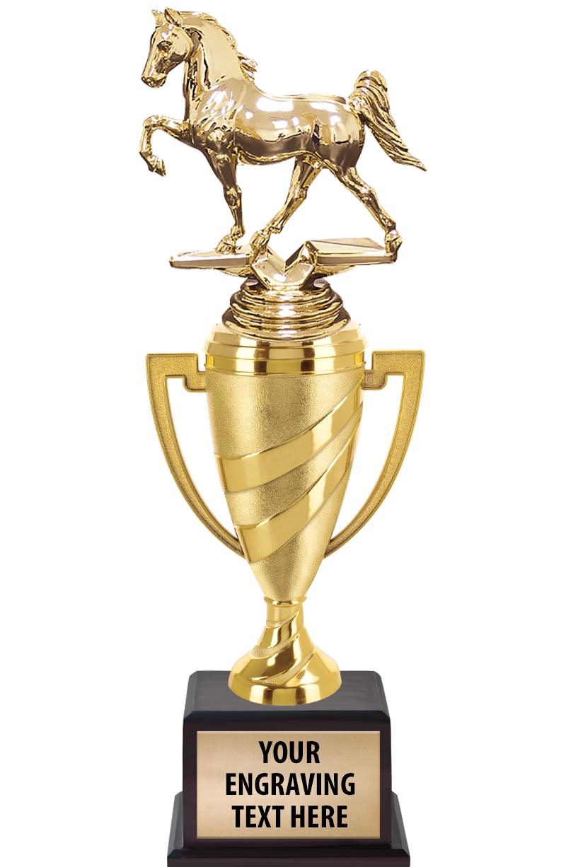 13"SWIRL CUP WOOD BS W FIG TRP