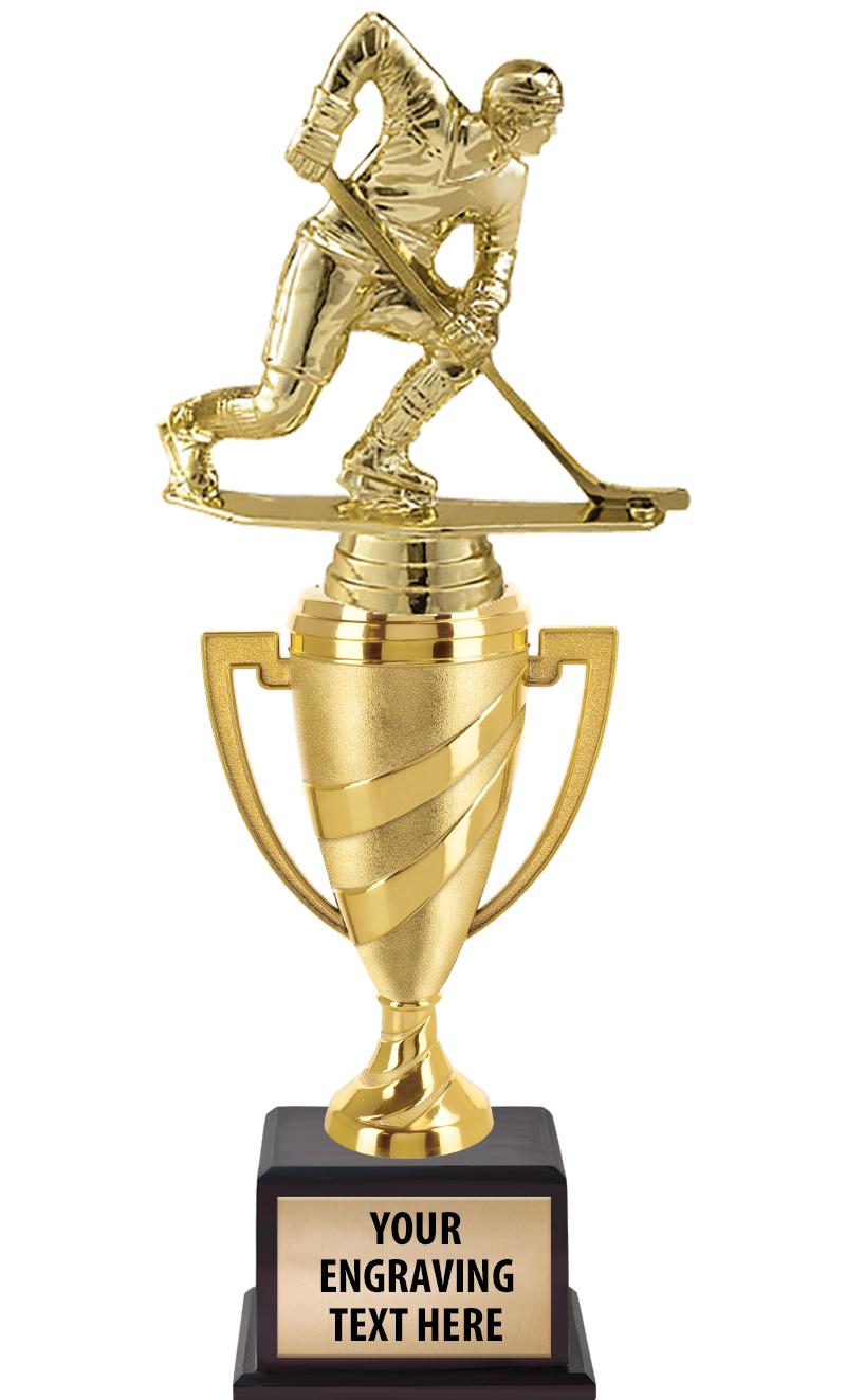 13"SWIRL CUP WOOD BS W FIG TRP