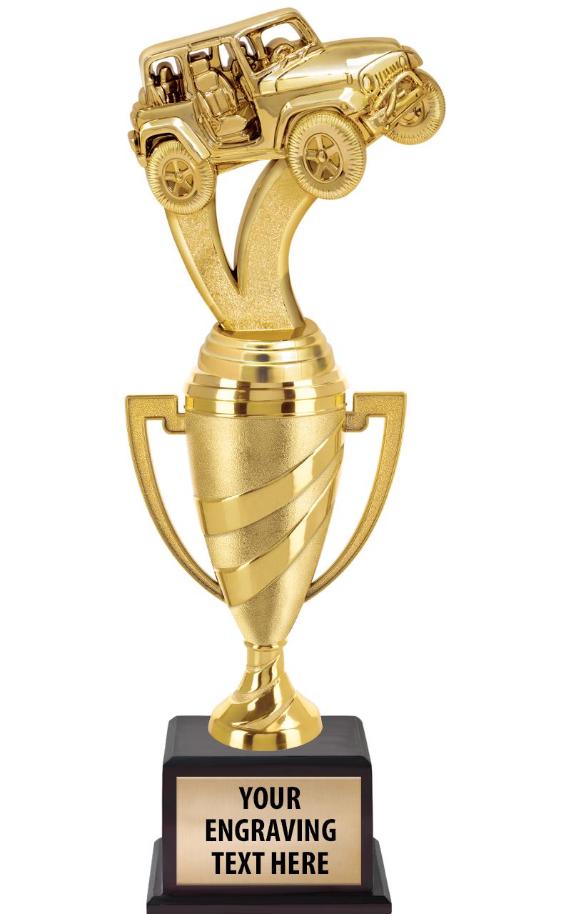 13"SWIRL CUP WOOD BS W FIG TRP