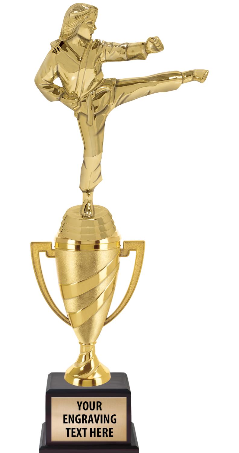 13"SWIRL CUP WOOD BS W FIG TRP