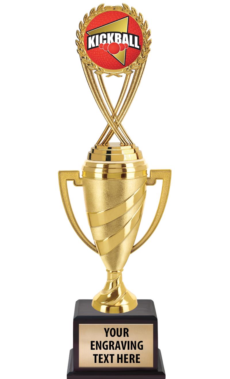 13"SWIRL CUP WOOD BS W FIG TRP