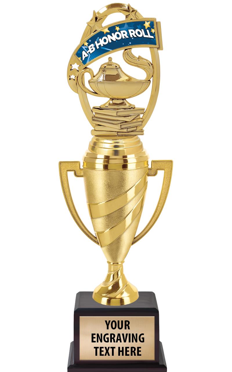 13"SWIRL CUP WOOD BS W FIG TRP