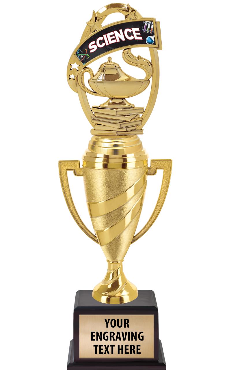 13"SWIRL CUP WOOD BS W FIG TRP