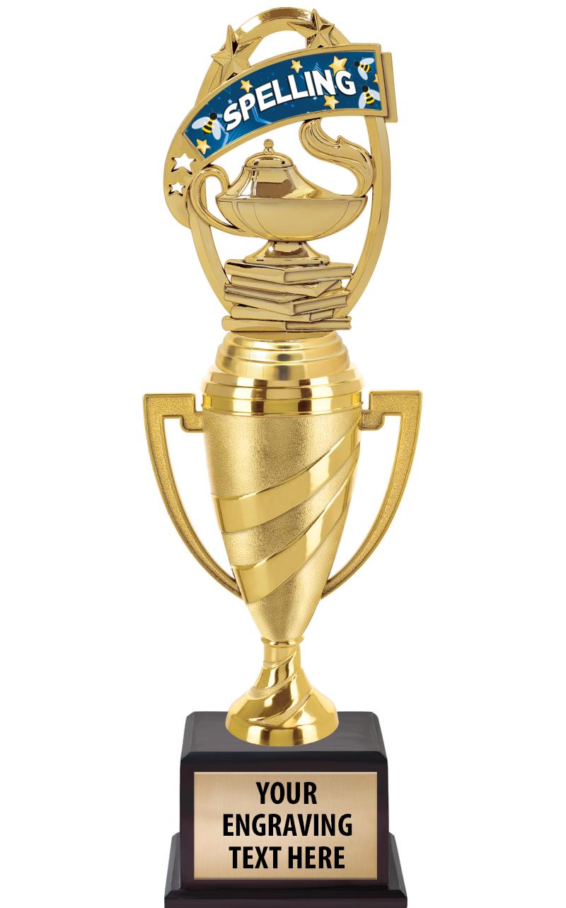 13"SWIRL CUP WOOD BS W FIG TRP