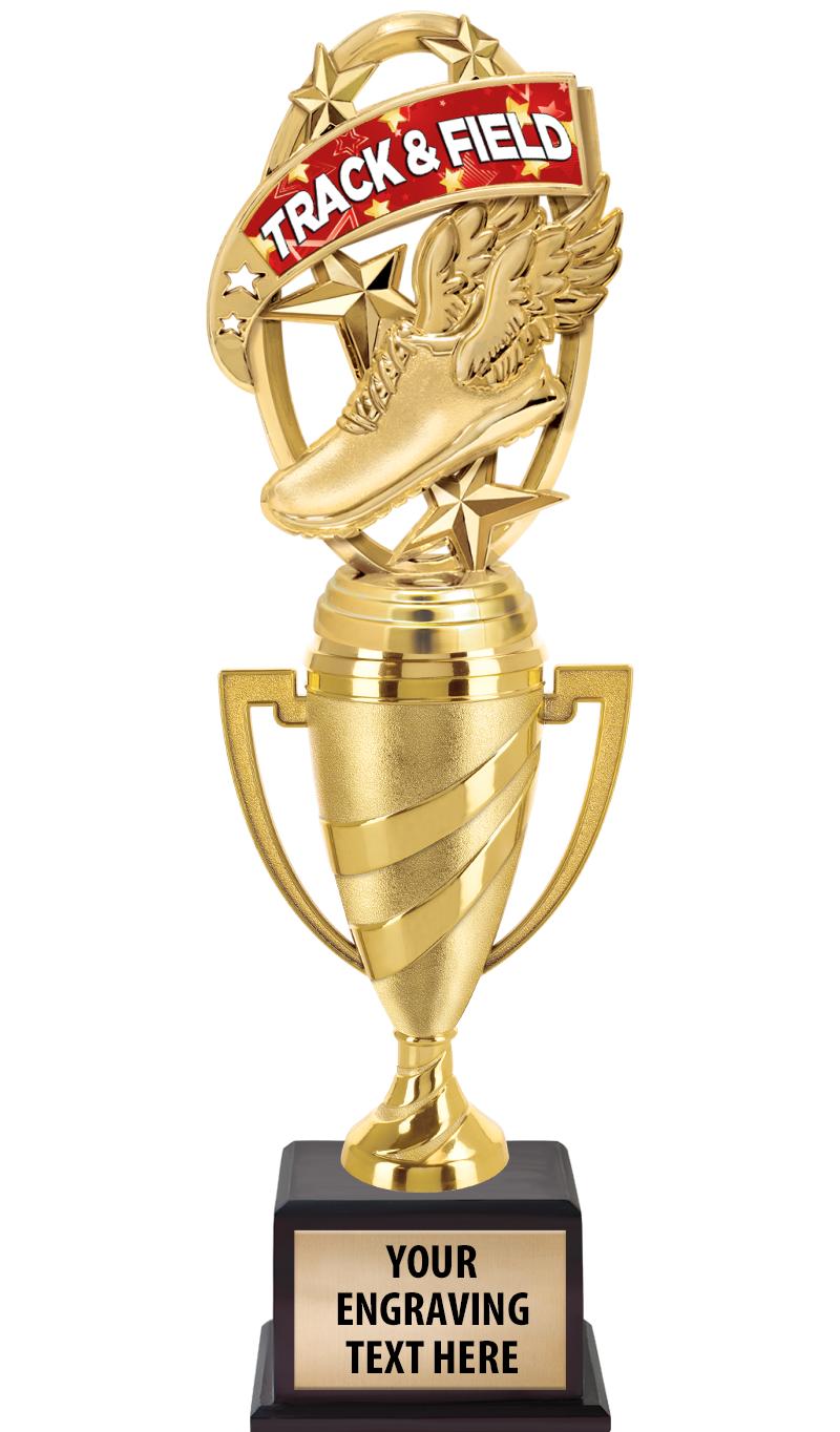 13"SWIRL CUP WOOD BS W FIG TRP