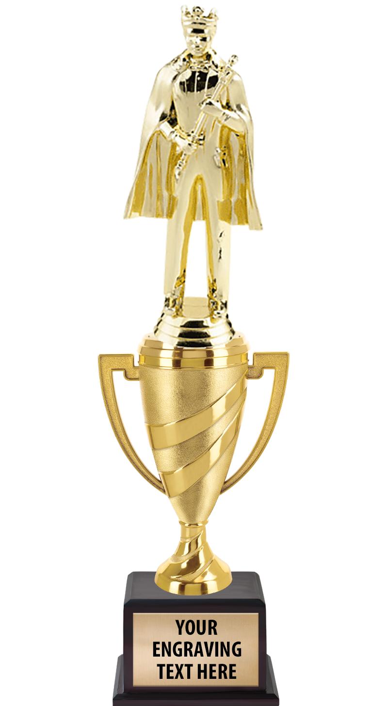 13"SWIRL CUP WOOD BS W FIG TRP