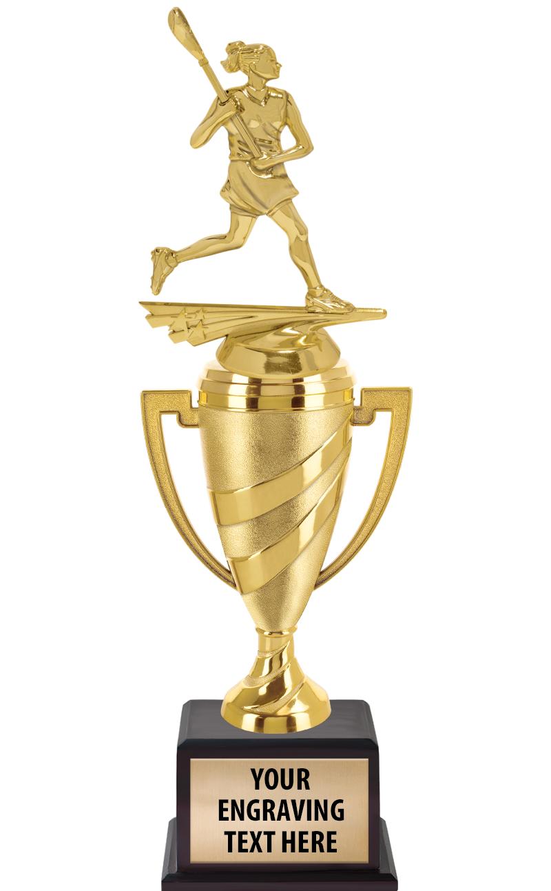 13"SWIRL CUP WOOD BS W FIG TRP