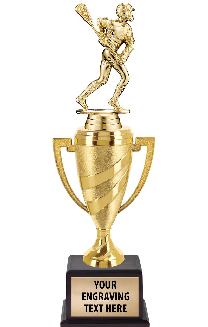 13"SWIRL CUP WOOD BS W FIG TRP