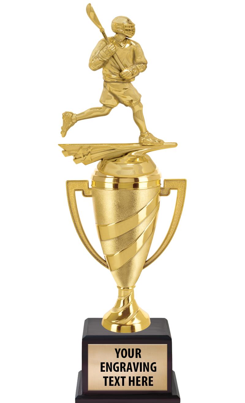 13"SWIRL CUP WOOD BS W FIG TRP